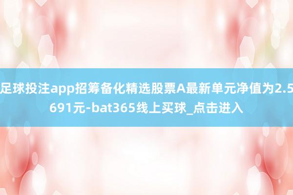 足球投注app招筹备化精选股票A最新单元净值为2.5691元-bat365线上买球_点击进入