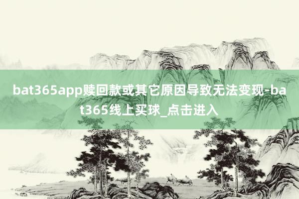 bat365app赎回款或其它原因导致无法变现-bat365线上买球_点击进入