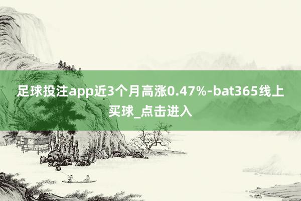足球投注app近3个月高涨0.47%-bat365线上买球_点击进入