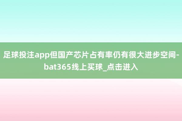 足球投注app但国产芯片占有率仍有很大进步空间-bat365线上买球_点击进入