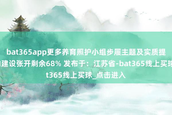 bat365app更多养育照护小组步履主题及实质提倡及教玩物建设张开剩余68% 发布于：江苏省-bat365线上买球_点击进入